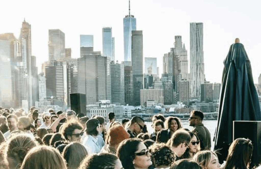 Roof of Harriet's in Downtown Brooklyn 